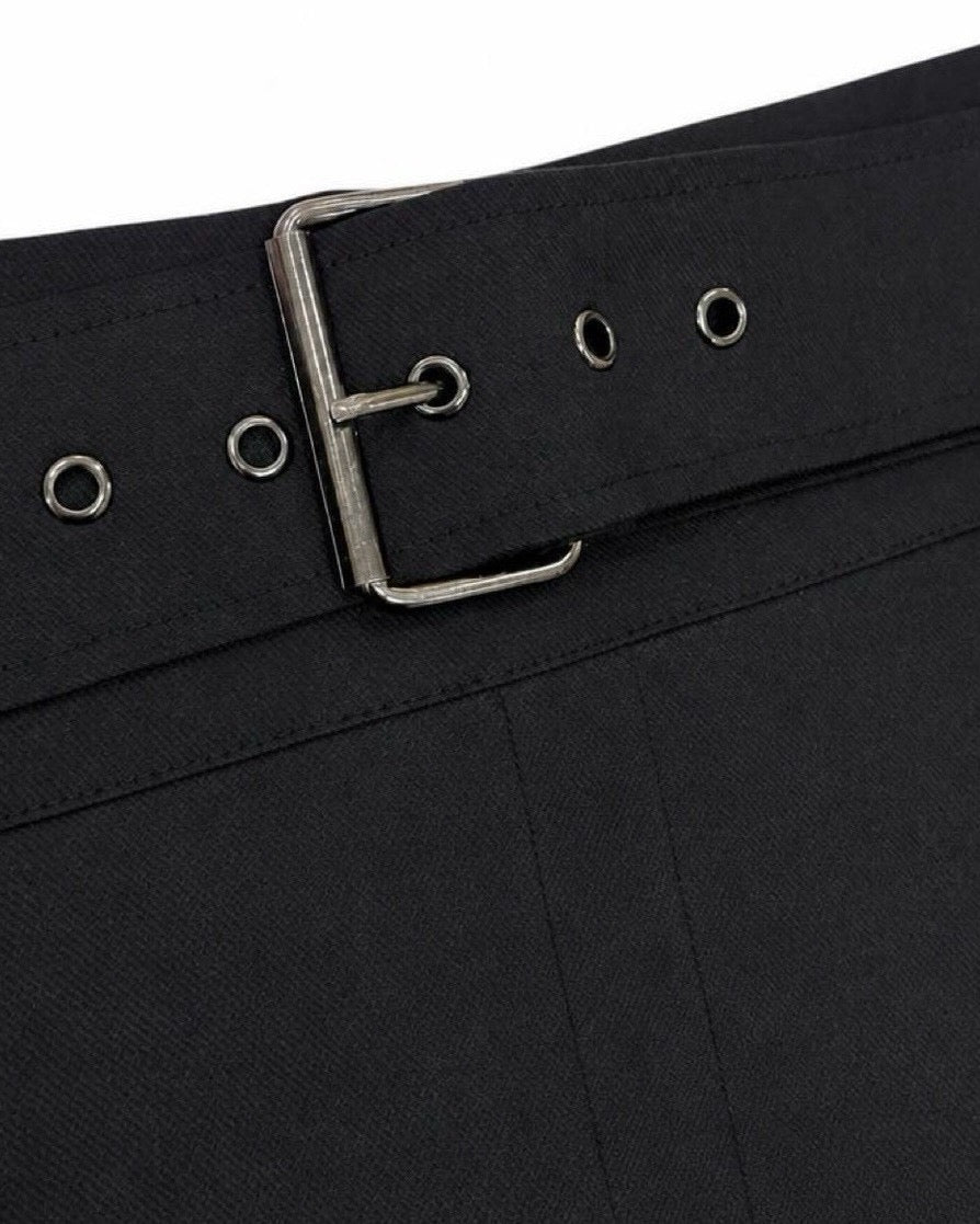 受注制【nmtc+】Belted Low-Rise Shorts (2color)