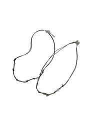 受注制【OaKS】boho chic beaded cord necklace (2color)