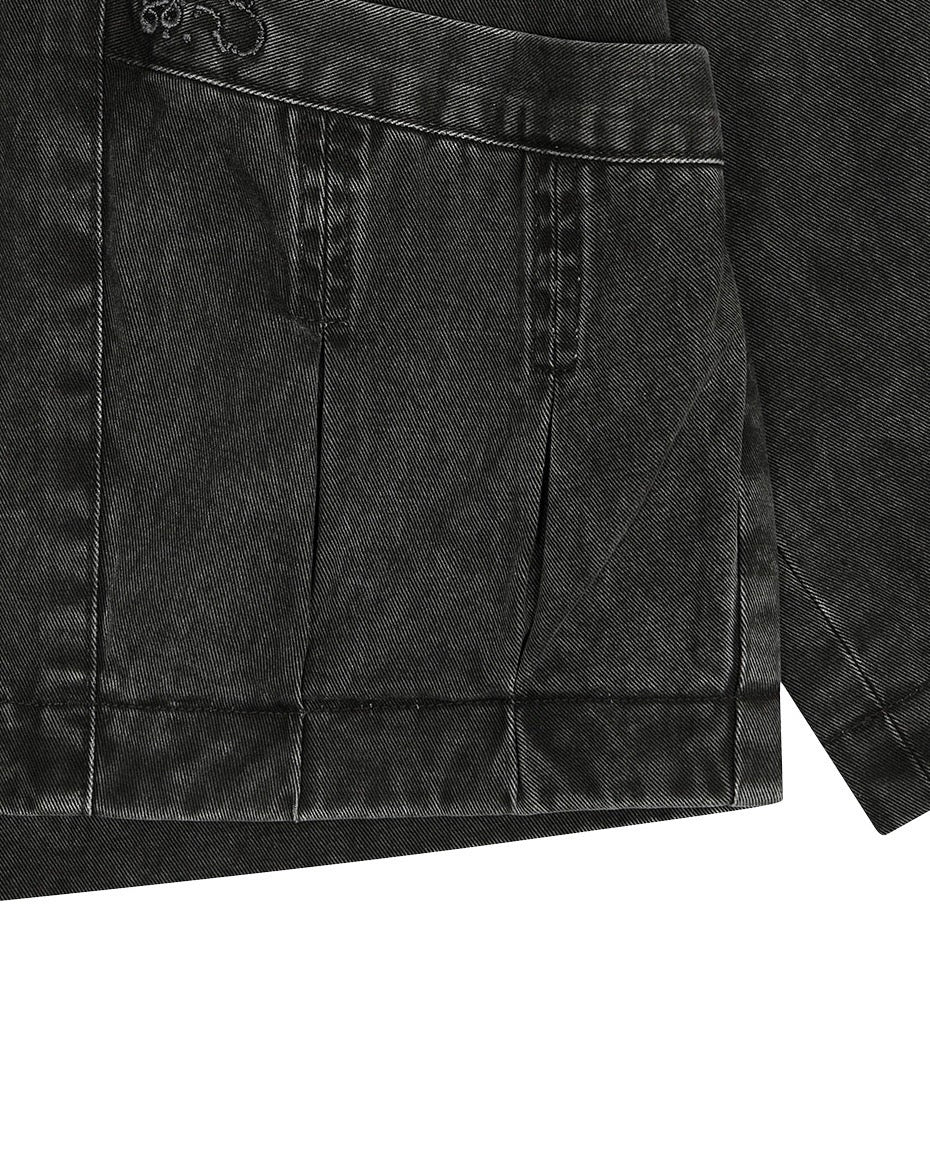 【TUOMIO】WASHED CAPE JACKET