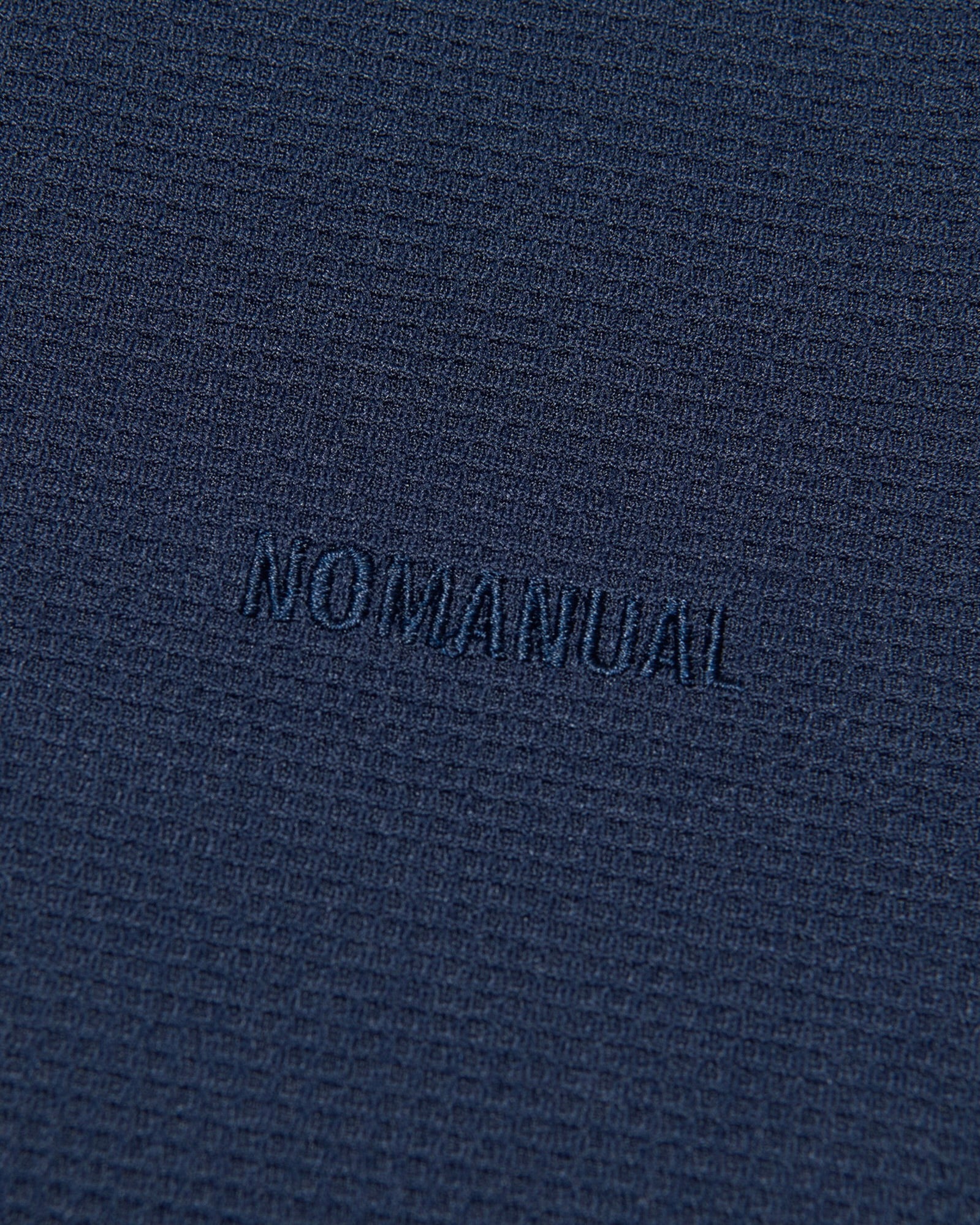 【NOMANUAL】NM HENLEY NECK WAFFLE LONG SLEEVE TEE