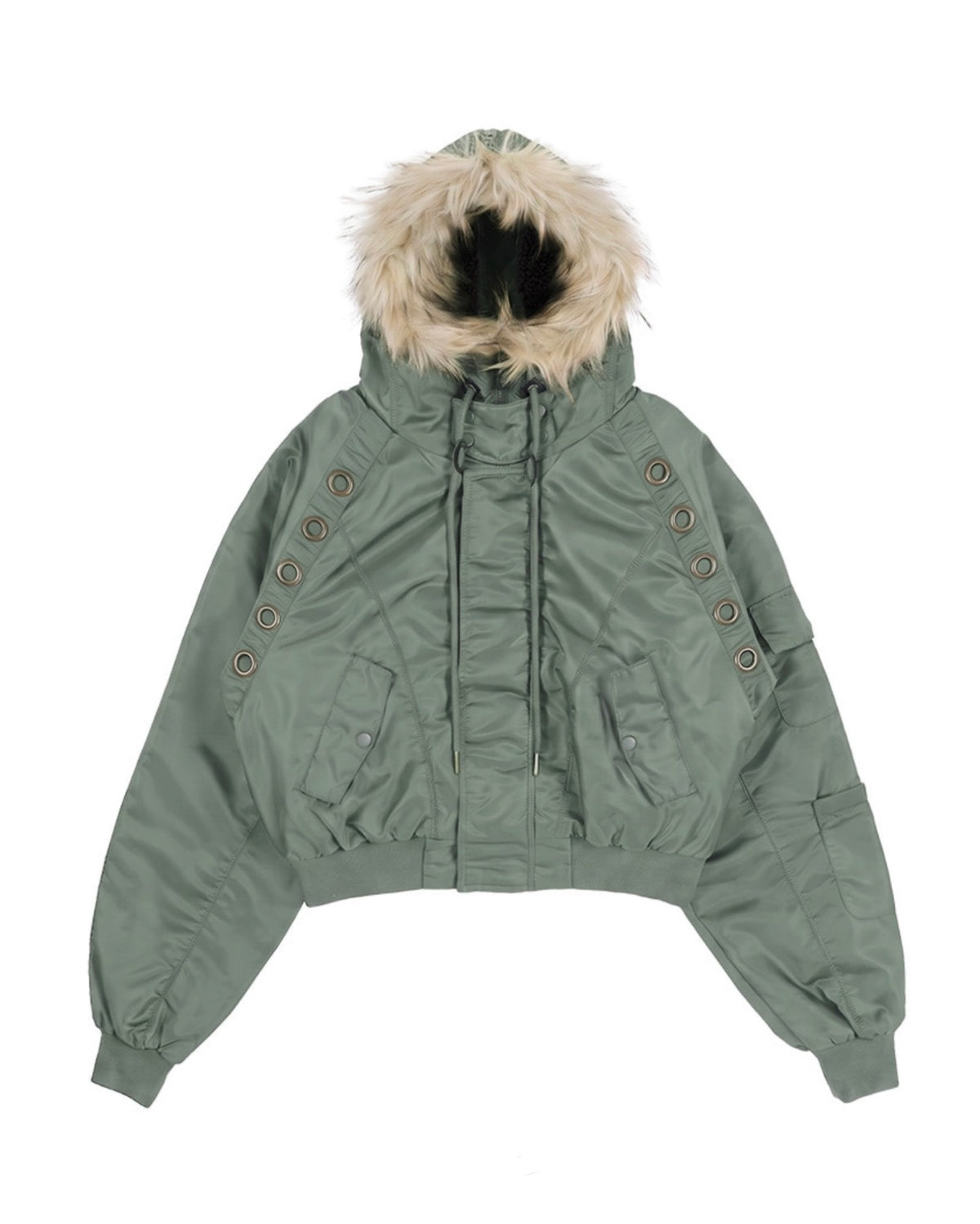 【FANCY CLUB】EYELET FUR MA-1