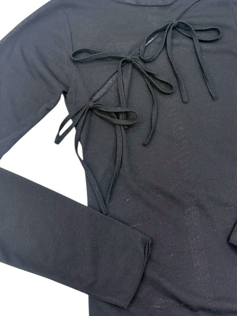 受注制【nmtc+】back logo cross long sleeve (2color)