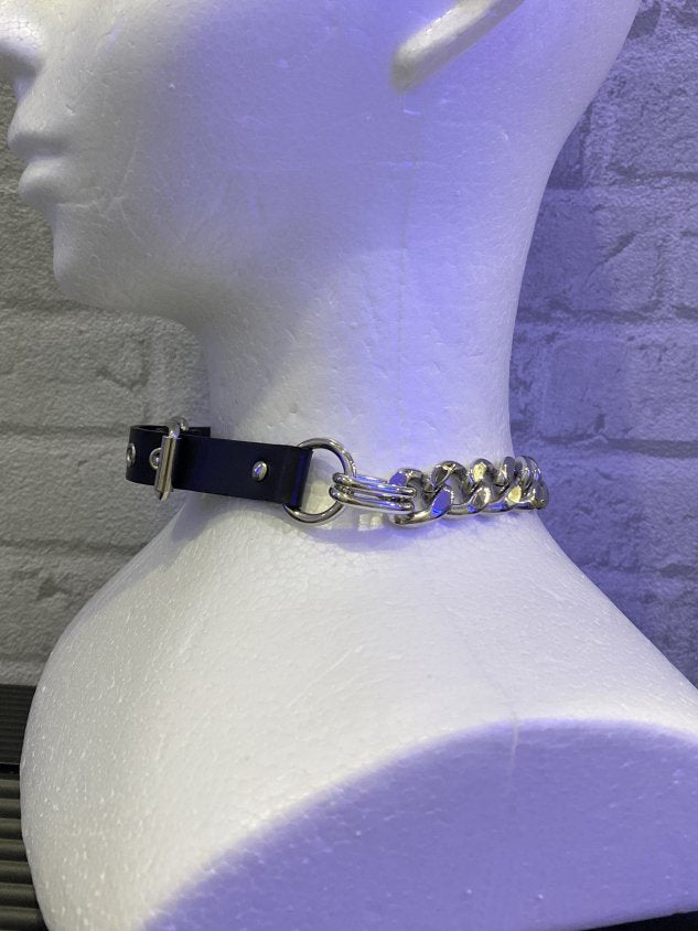受注制【Never mind the XU】belt chain choker