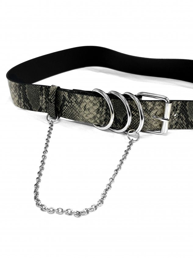 受注制【Never mind the XU】D ring chain belt (2color)