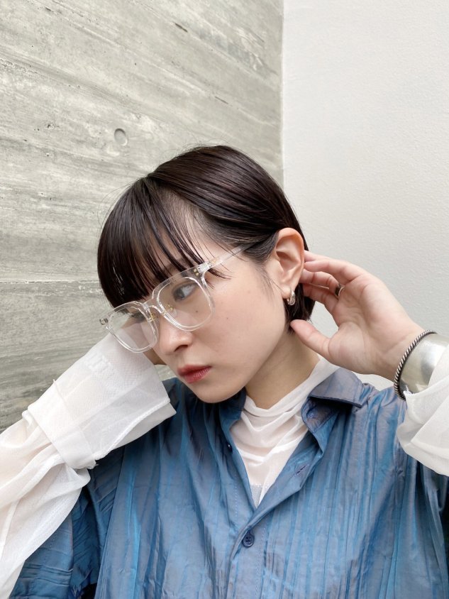 【Chikashitsu +】clear sunglasses 4