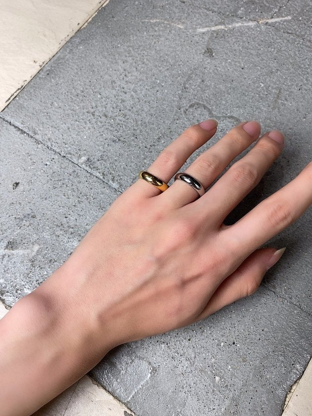 受注制【Chikashitsu +】round simple ring