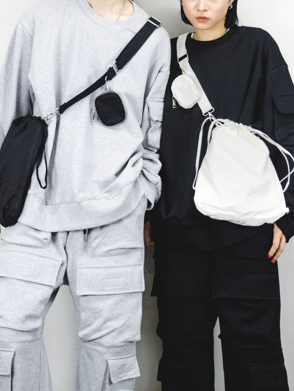 受注制【Chikashitsu +】strap shoulder bag (2color)