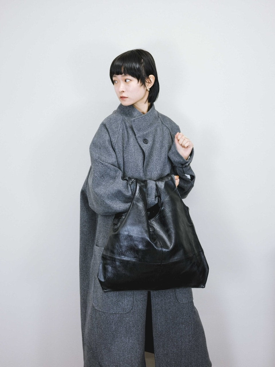 受注制【Chikashitsu +】2way leather bag