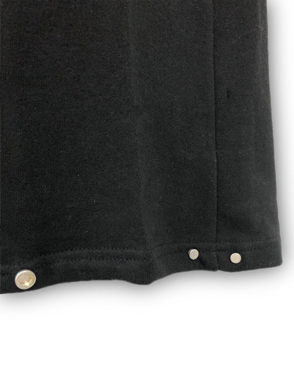 受注制【Never mind the XU】hem button sweat wide pants (2color)