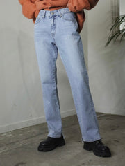 受注制【Chikashitsu +】side slit denim pants