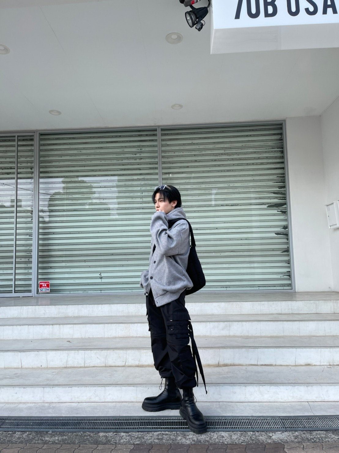 受注制【Chikashitsu +】balaclava hood warmer (set) (2color)