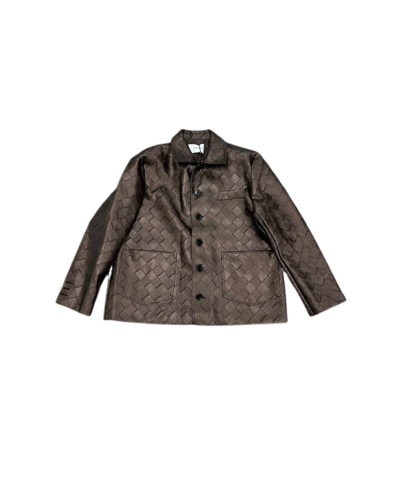 受注制【Chikashitsu +】design leather jacket 2 (2color)
