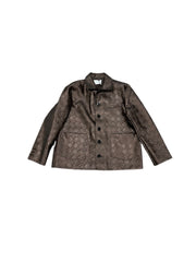 受注制【Chikashitsu +】design leather jacket 2 (2color)