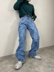 受注制【Chikashitsu +】wire design denim pants