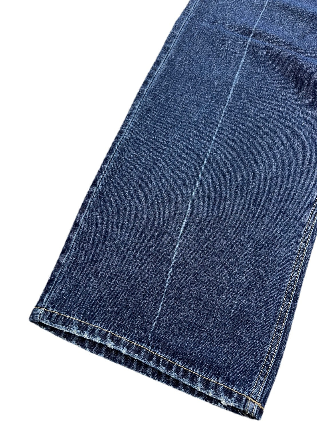 【Chikashitsu +】center breach denim pants (2color)