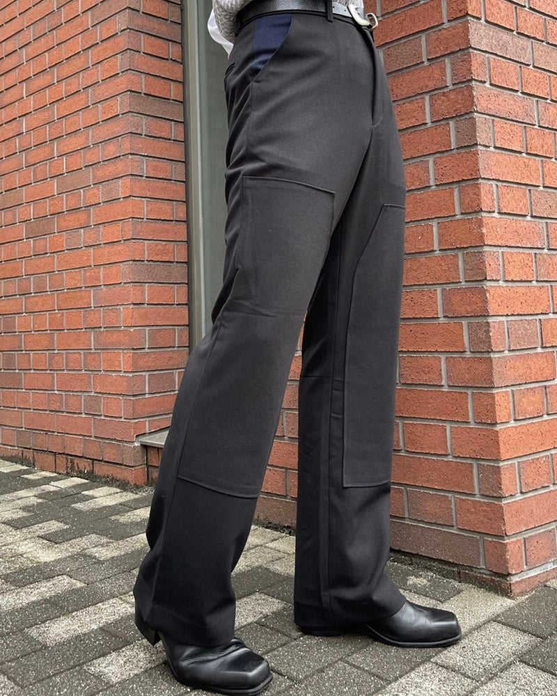 受注制【Chikashitsu +】set up design slacks (2color)
