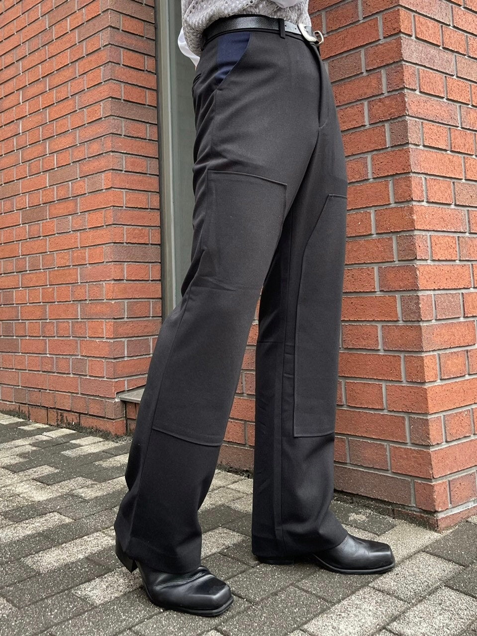 受注制【Chikashitsu +】set up design slacks (2color)