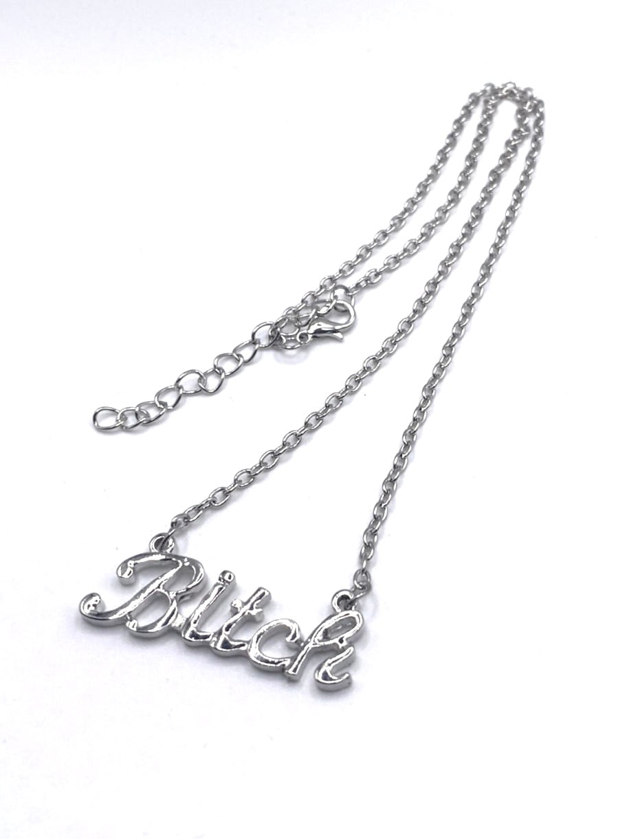 【LOVE KILLER CLUB】bitch'logo necklace (2color)