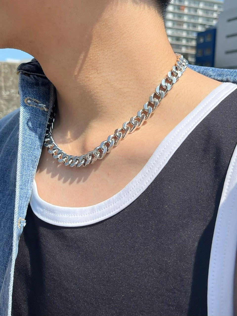 受注制【Chikashitsu +】design chain necklace 2