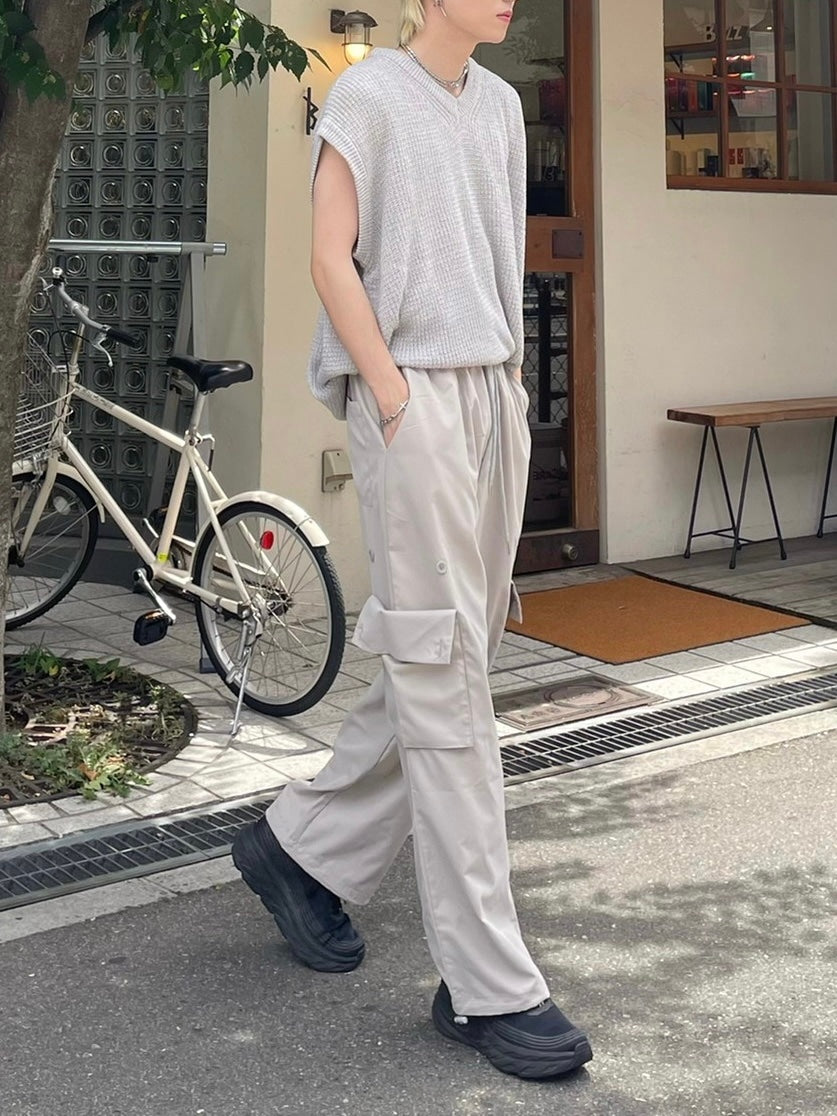 受注制【Chikashitsu +】pocket cargo pants (2color)