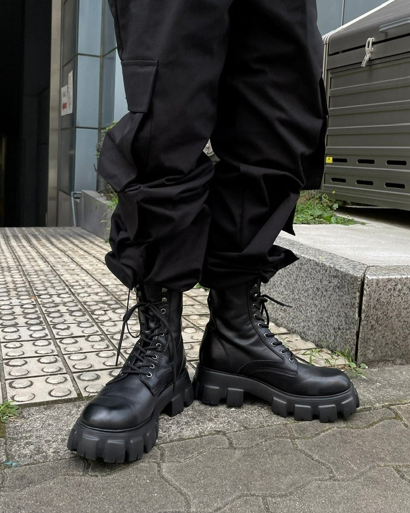受注制【Chikashitsu +】design sole boots