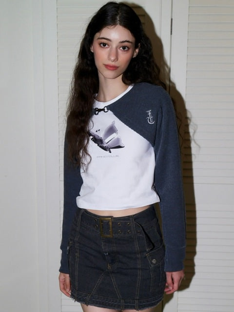 【FANCY CLUB】N.A.V BUCKLE BOLERO CARDIGAN