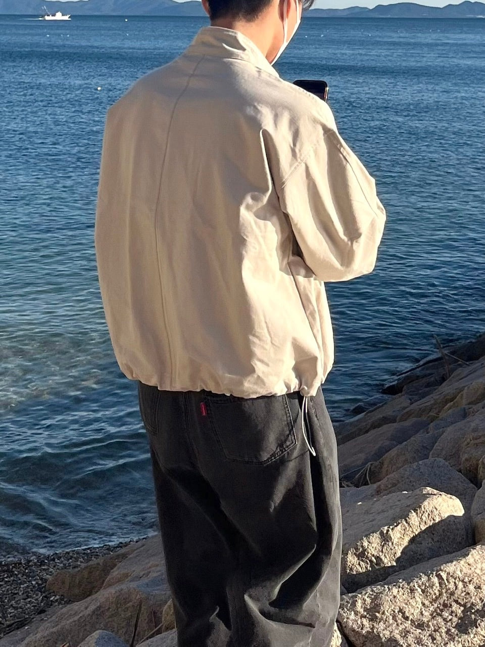 受注制【youll】cropped loose fit jacket