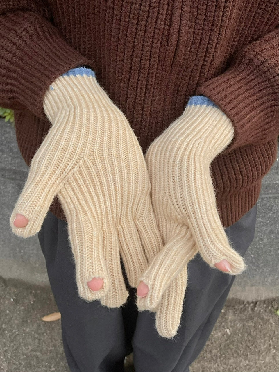 受注制【Chikashitsu +】bi-color hand warmer (5color)