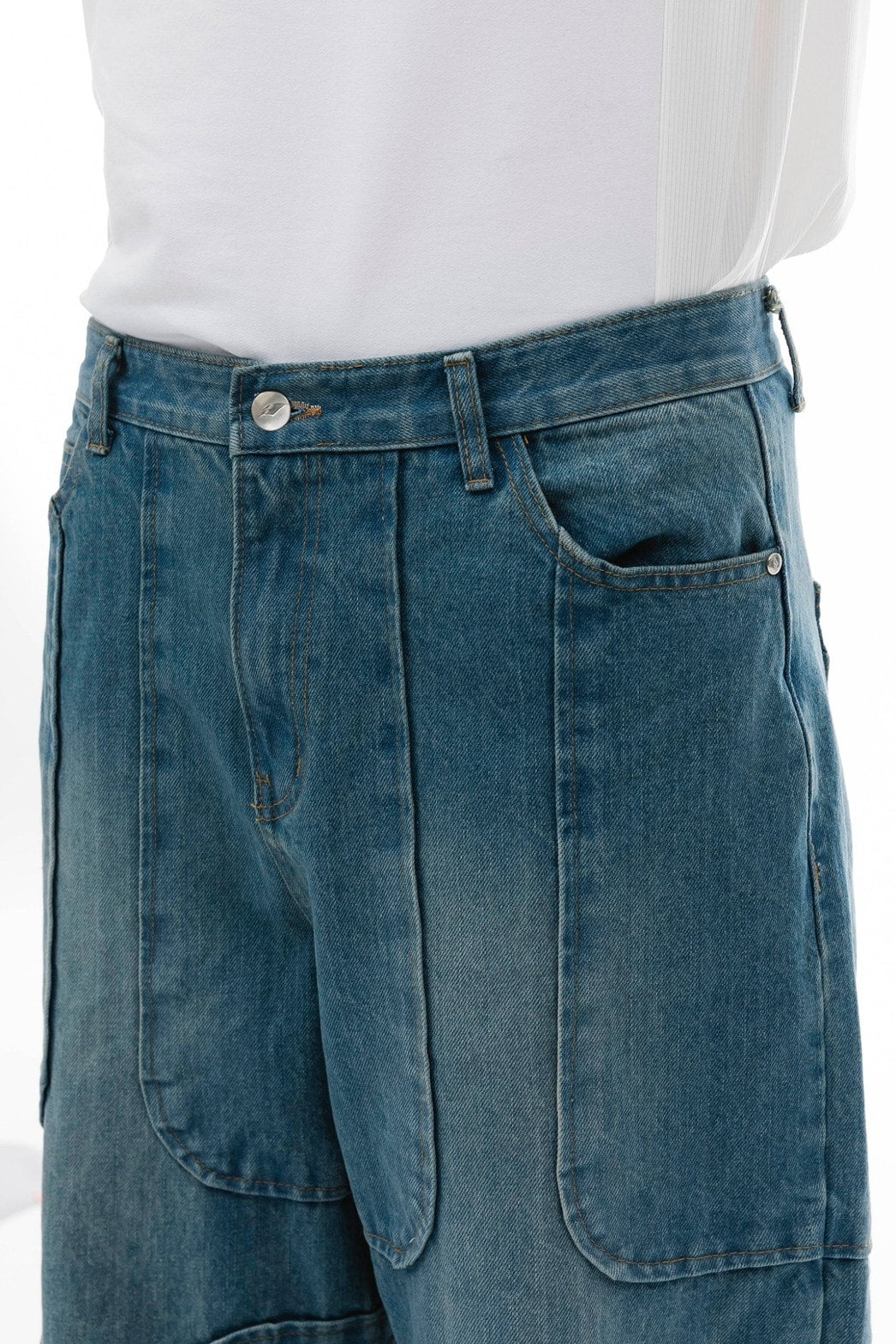 【ANOTHERYOUTH】panel jeans