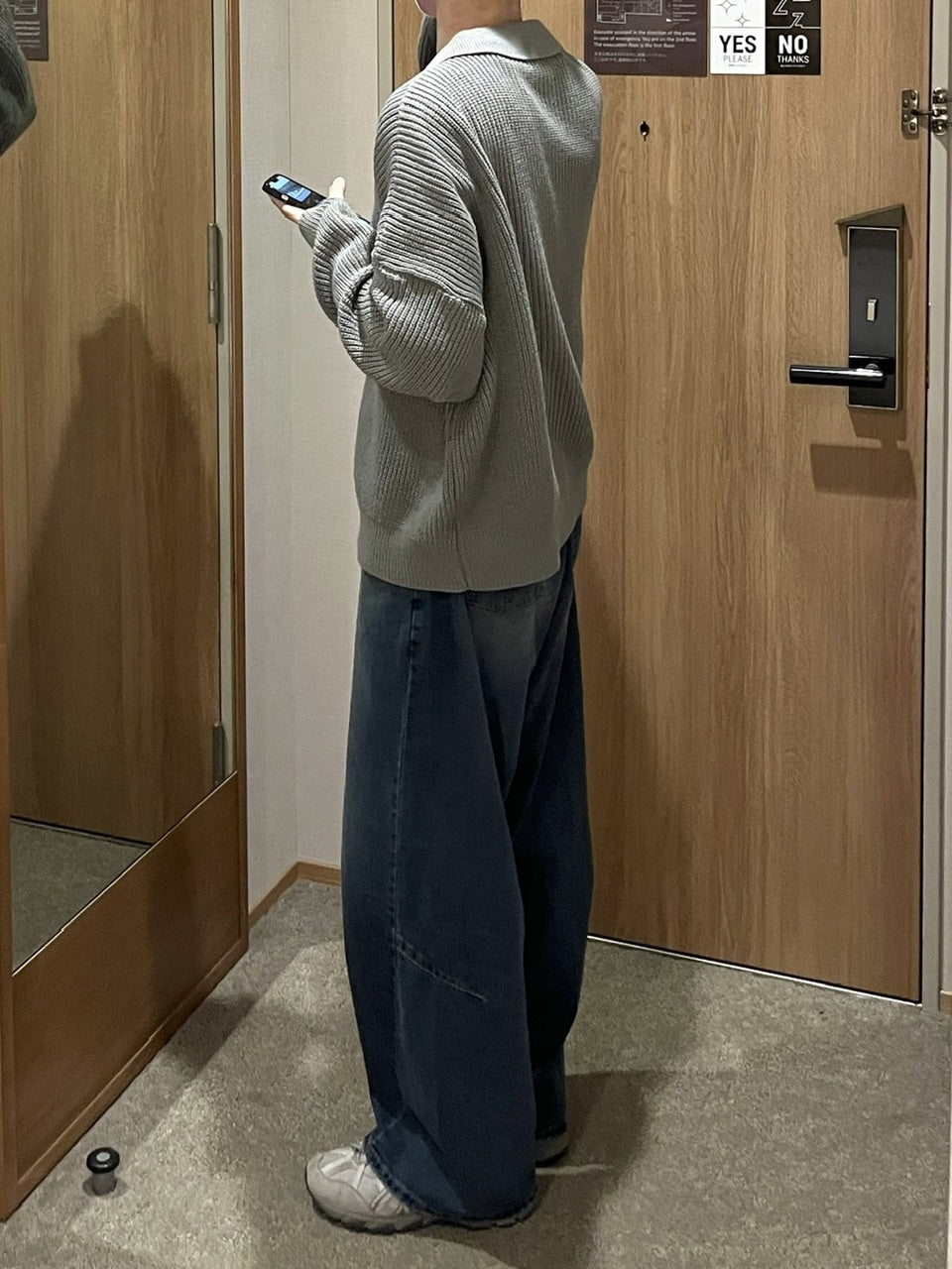 受注制【youll】denim wide pants (2color)