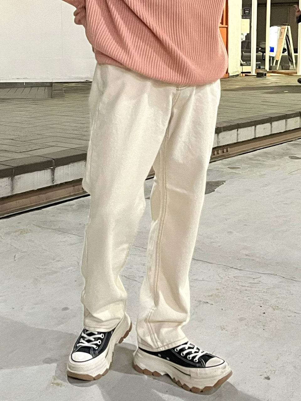 受注制【RENOL】stitch denim pants