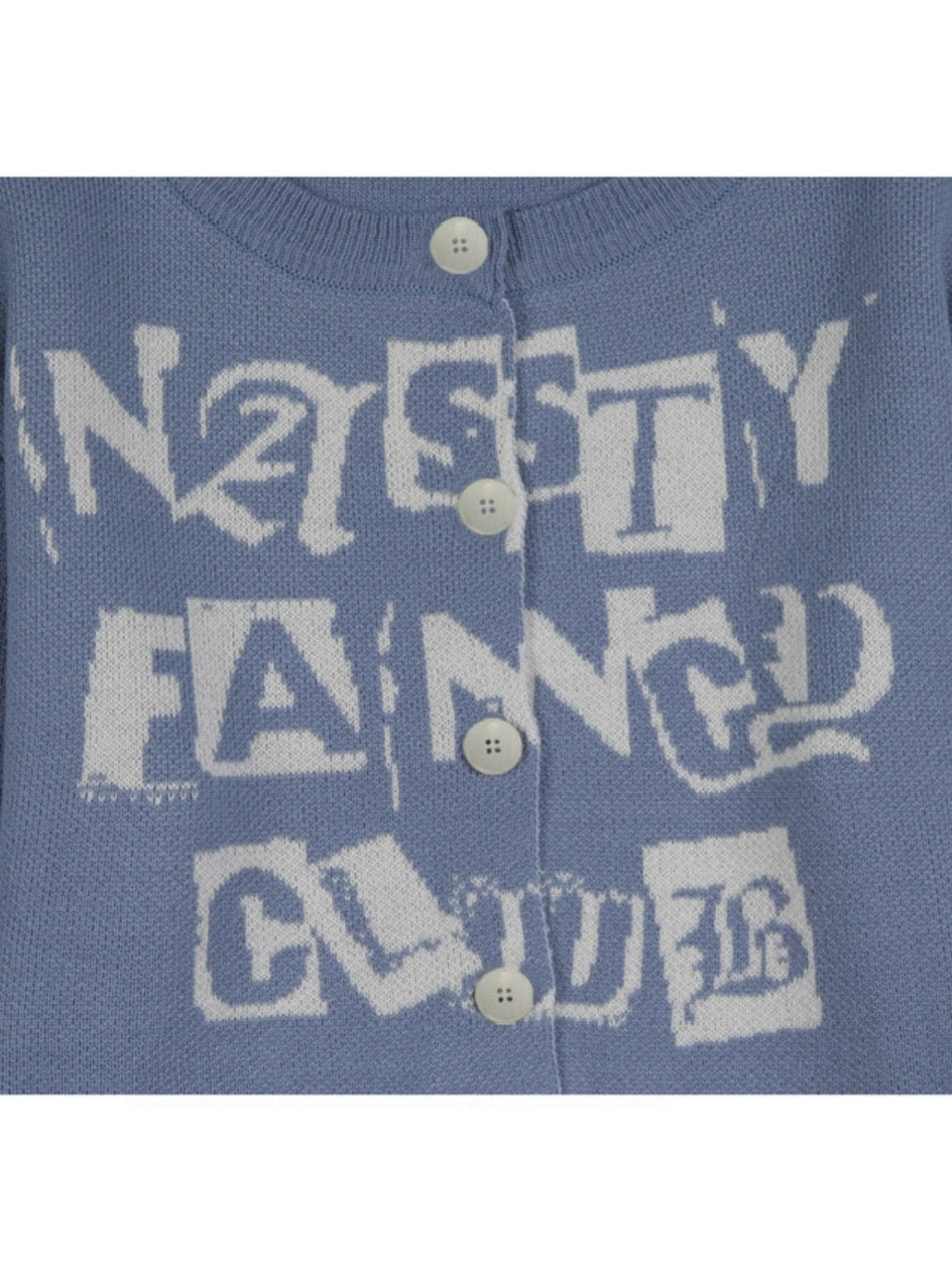 【FANCY CLUB】FANCY STAMP CROP CARDIGAN