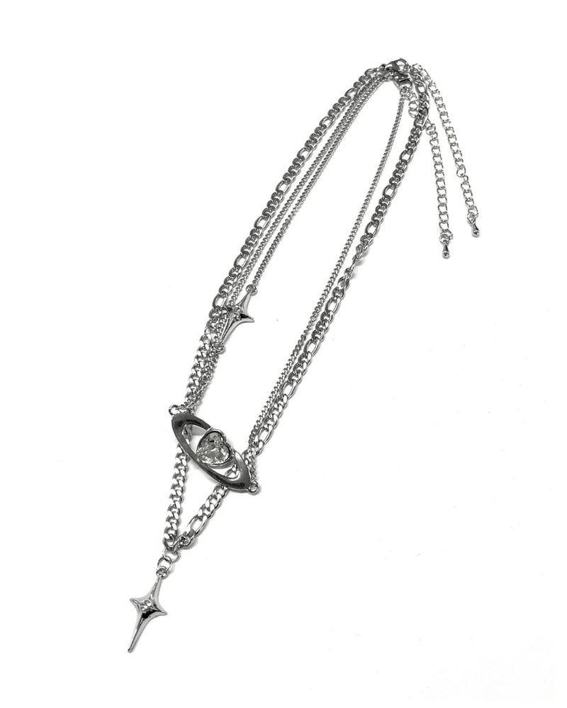 国際配送【Never mind the XU】galaxy layered necklace