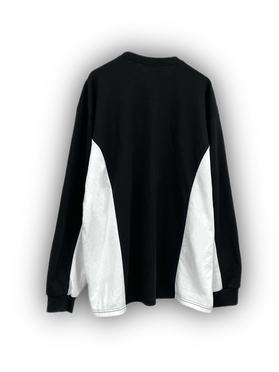 受注制【Never mind the XU】bi-color long sleeve tee (2color)