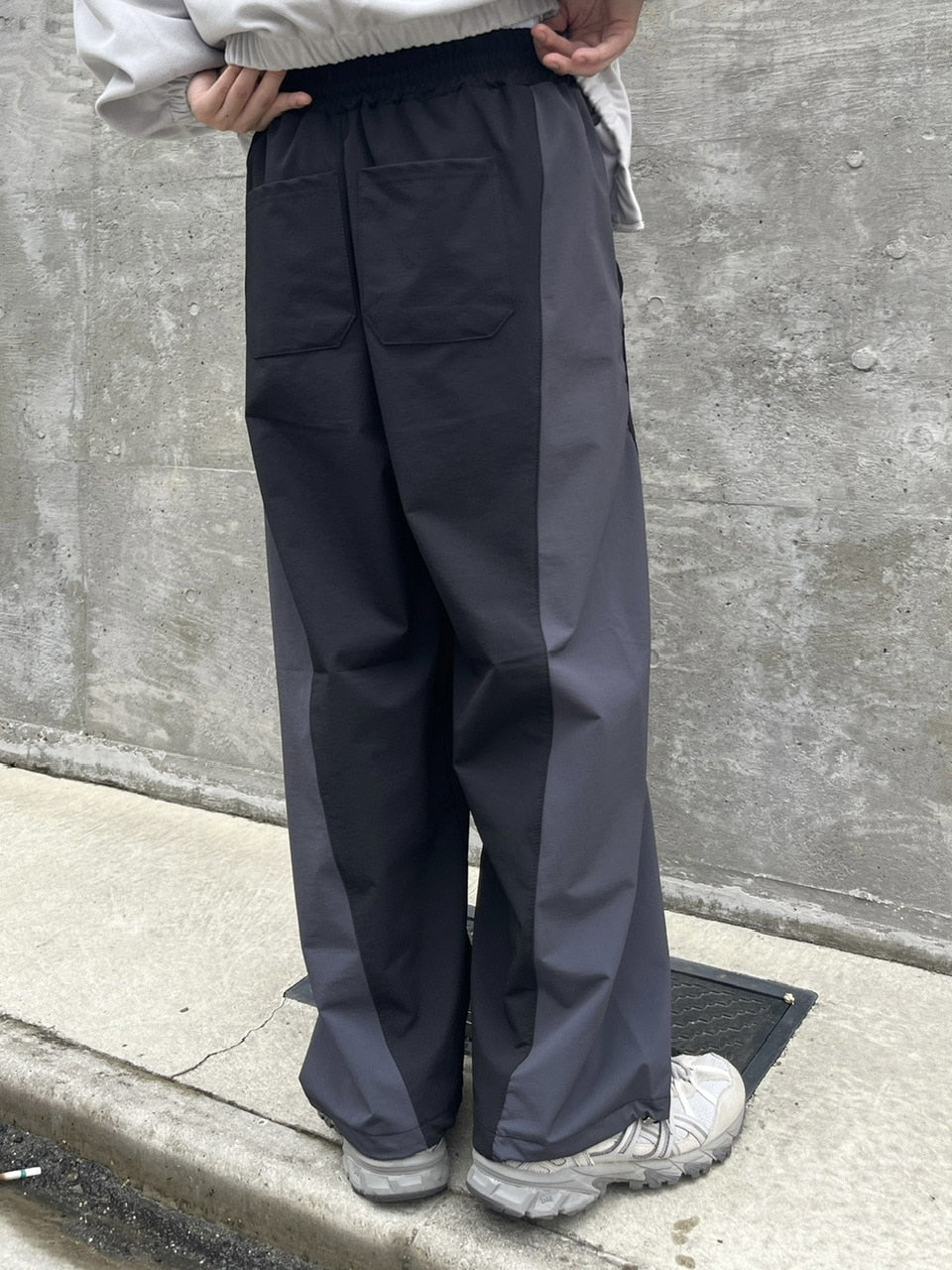 受注制【youll】bi-color banding pants (2color)
