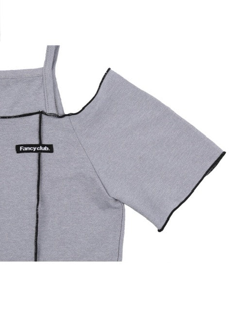 【FANCY CLUB】CUT-OUT OFF SHOURDER