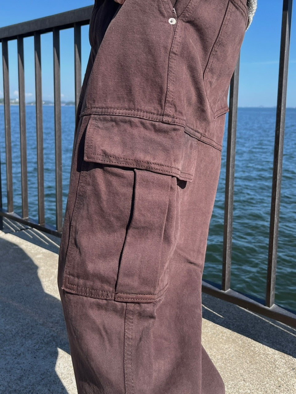 【youll】snow denim cargo pants (2color)