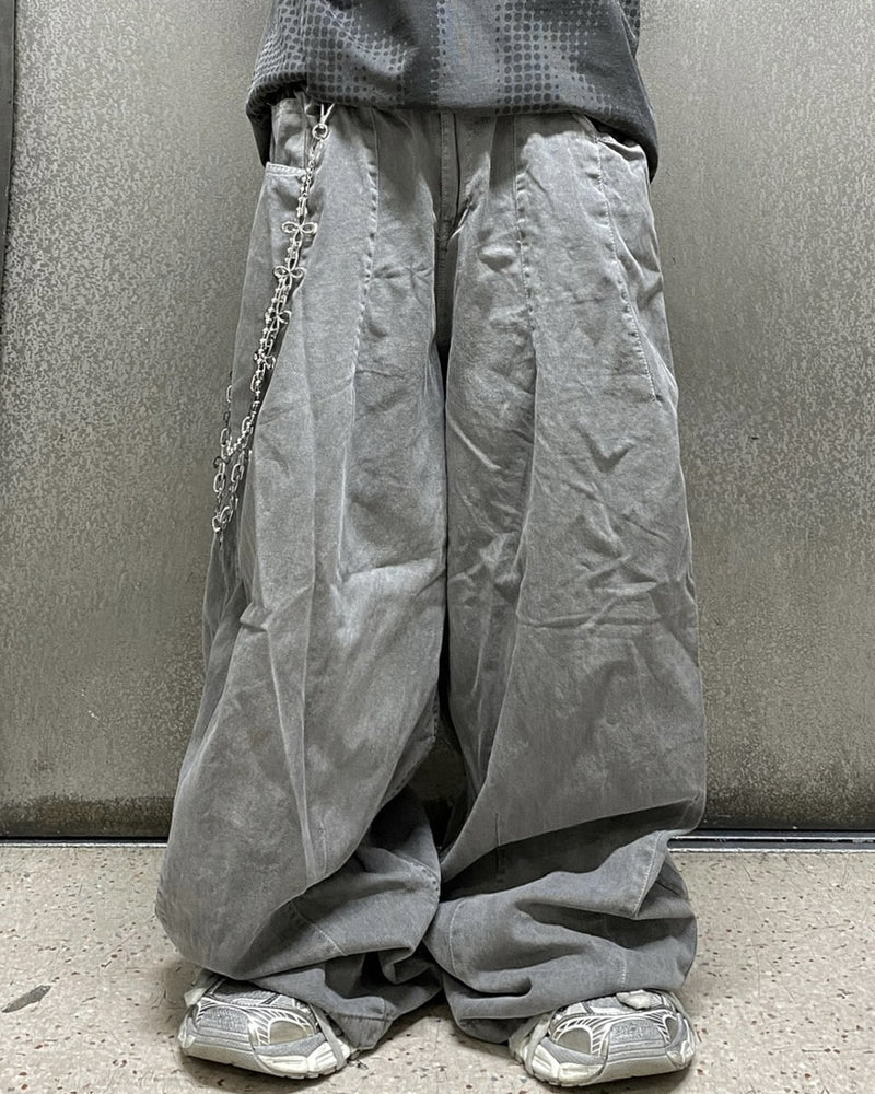 受注制【Never mind the XU】washing darts pants (4color)