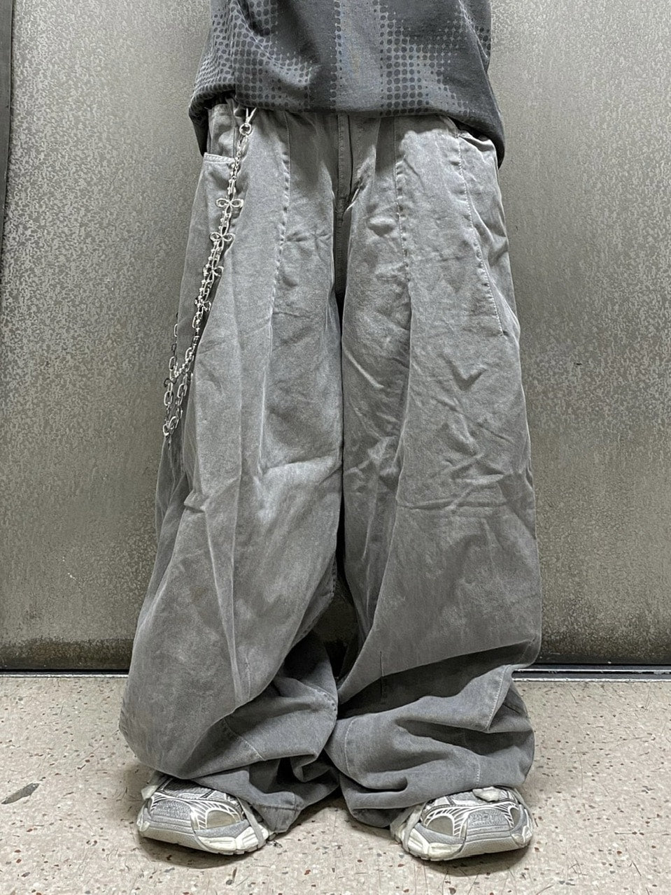 受注制【Never mind the XU】washing darts pants (4color)