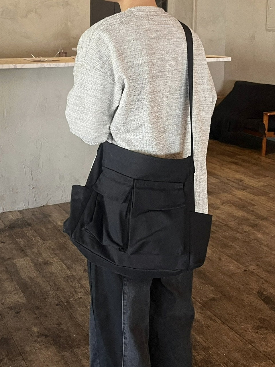 受注制【youll】pocket shoulder bag (2color)