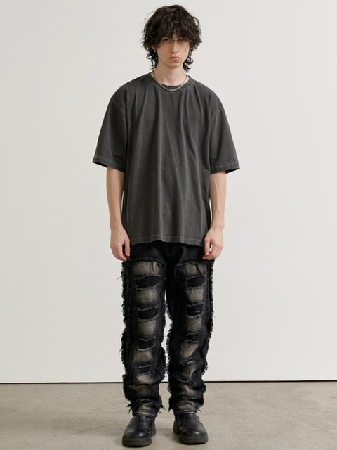 【RE:ON STUDIO】REON BACK LOGO PIGMENT T-SHIRT