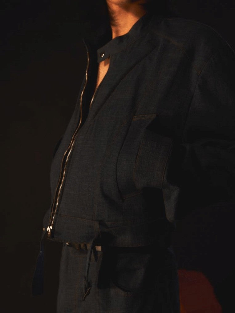 【ARTS DE BASE】Denim Bike Jacket