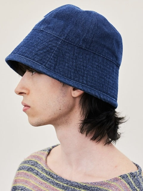 【RE:ON STUDIO】REON LOGO DENIM BUCKET HAT