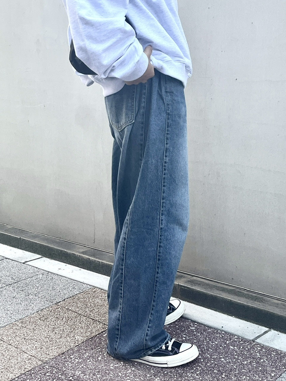 受注制【RENOL】denim wide pants (2color)