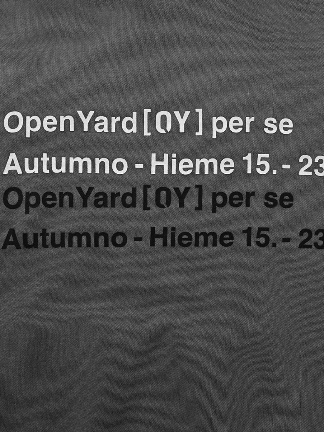 【OY】PIGMENT TYPO HOODIE