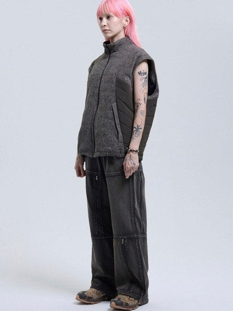 THECOLDESTMOMENT】TCM block denim pants – PRESSING WEB SHOP