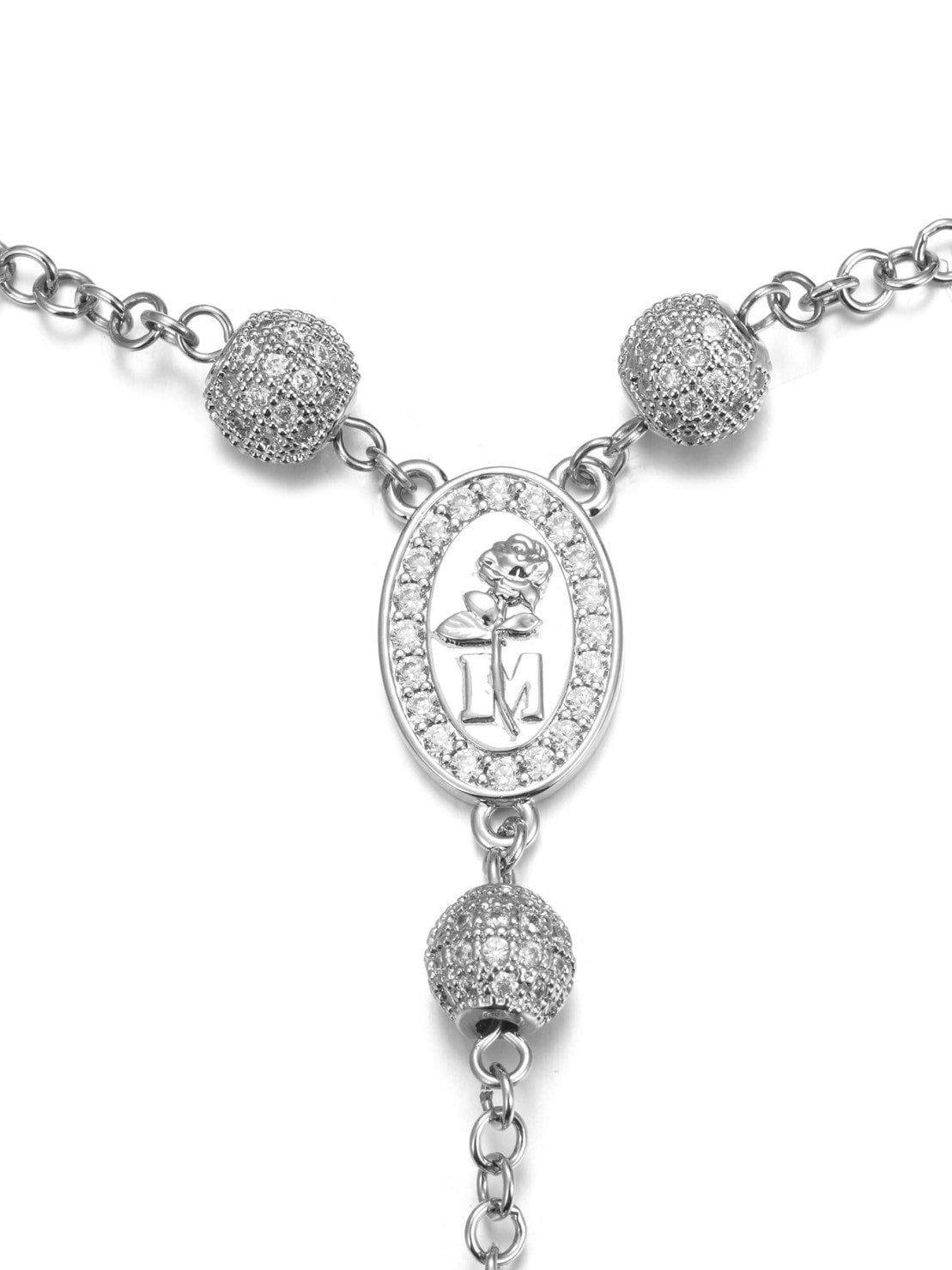 【MR. ENJOY DA MONEY】Sword and rose necklace