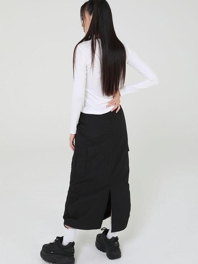 【Uglyshadow】OFFICIAL SHIRRING SKIRT