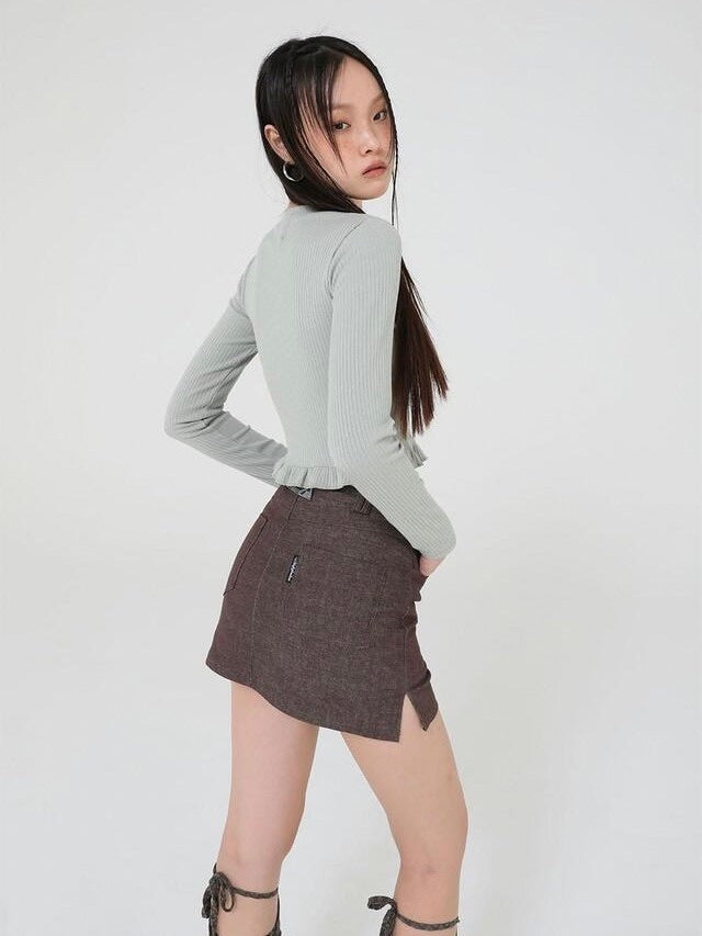 【Uglyshadow】90S DENIM PANTS SKIRT