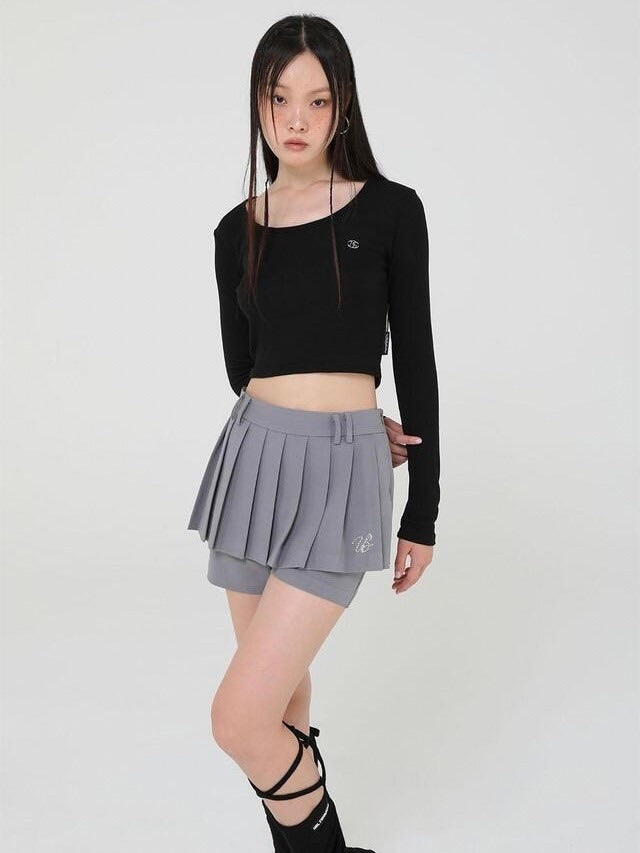 【Uglyshadow】PLEATS PANTS SKIRT